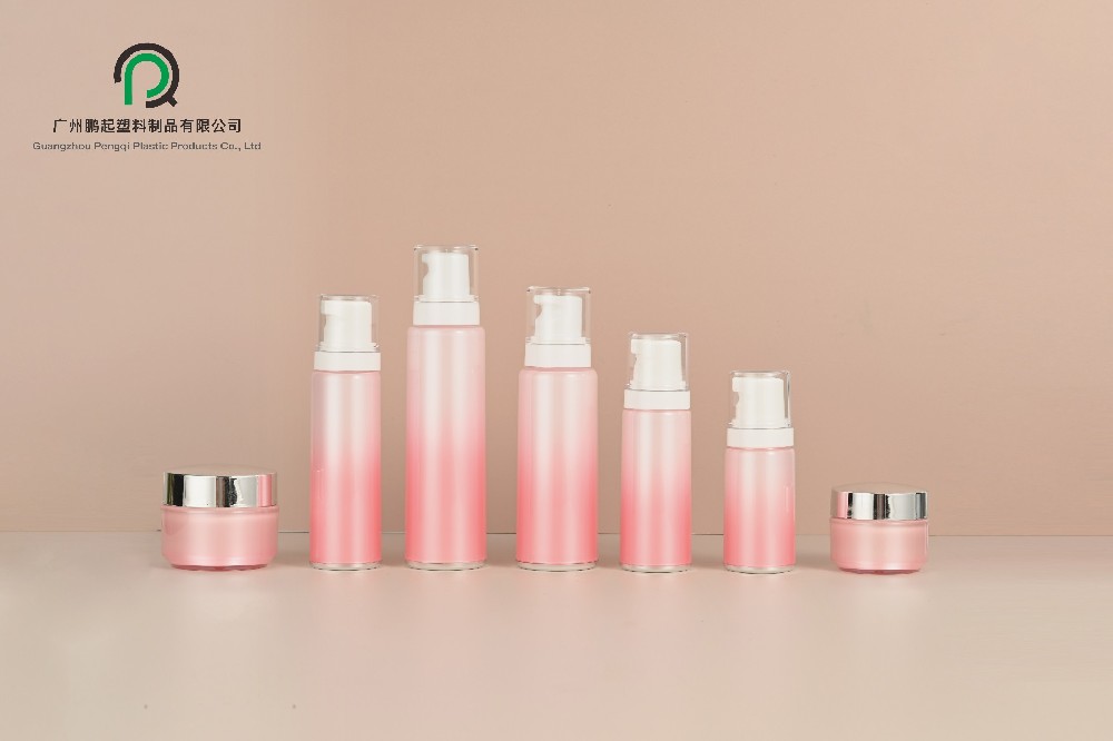 New PS gradient double-layer emulsion bottle, 60ml essence bottle, 30/50g cream jar, high-end cosmetic refill bottle