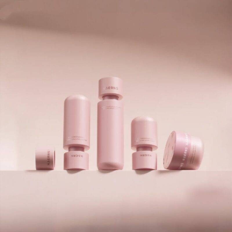 New liquid whitening plastic bottle, double-chamber cover, liquid-solid separation bottle, glass bottle